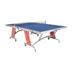 Single Folding Centerfold Table Tennis Table with Wheels for Entertainment